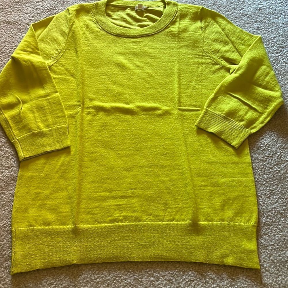 Jcrew lime green sweater